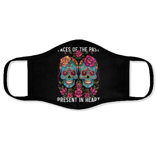 Dia De Los Muertos Sugar Skull Mexican Holiday Face Masks