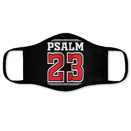 Psalm 23 Bible Text Love Jesus Christian Christmas Face Masks