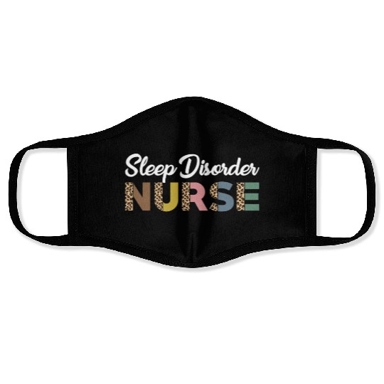Sleep Disorder Nurse Leopard Pattern Face Masks