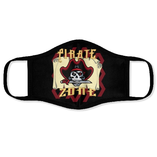 Pirate Zone, Pirate Day Face Masks