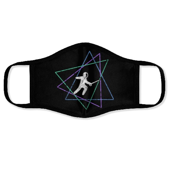 Geometric Fencing Duel Face Masks