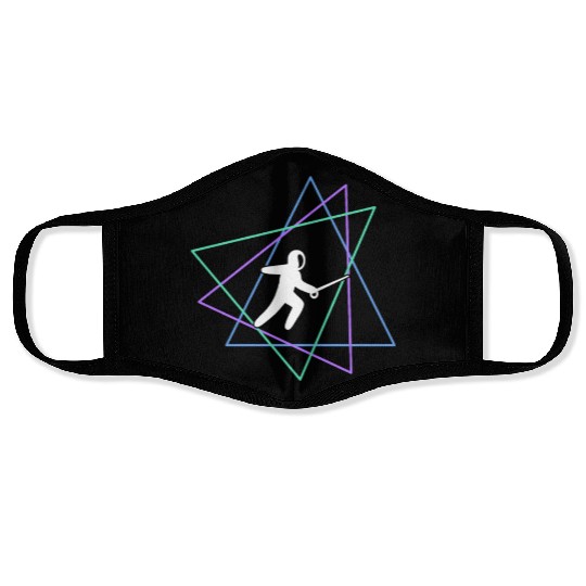 Geometric Fencing Duel Face Masks