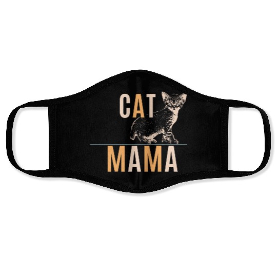 Cat Mom Cute Love Face Masks