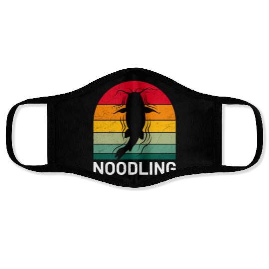 Noodling Expert Catfish Fishing Catfish Angler Face Masks