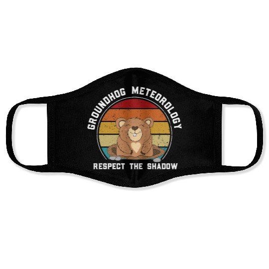 Groundhog Meteorology Respect The Shadow Face Masks