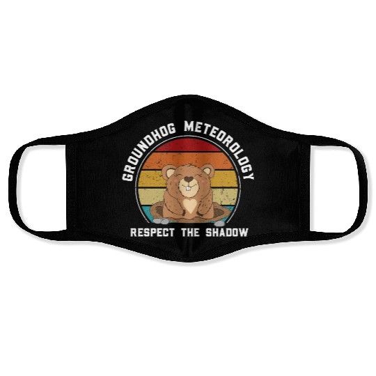 Groundhog Meteorology Respect The Shadow Face Masks
