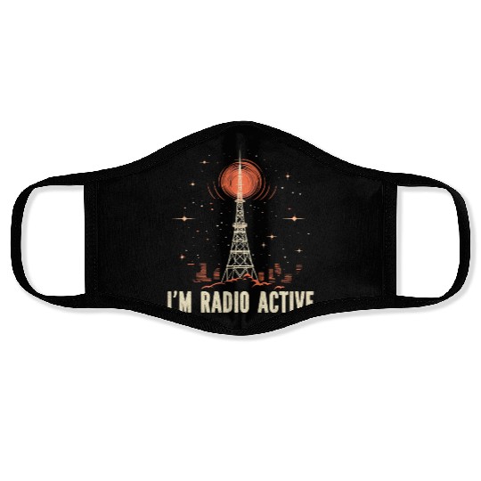 Ham Radio Operator Morse Code Radioactivity Face Masks