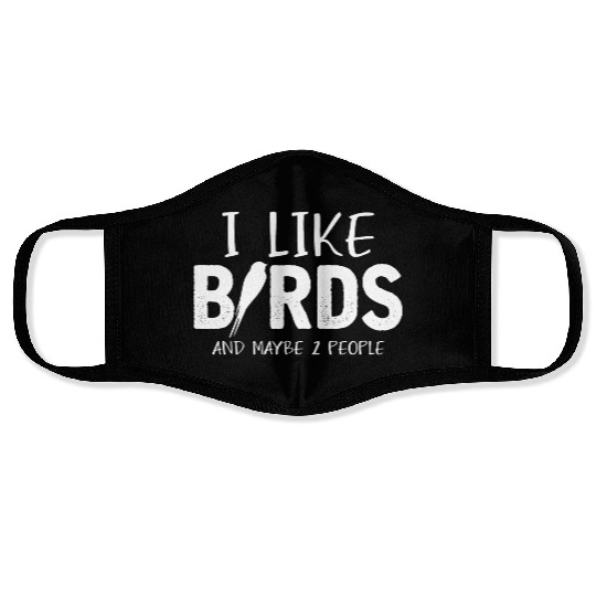 Bird Lover Joke People Budgie Parrot Hummingbird Face Masks