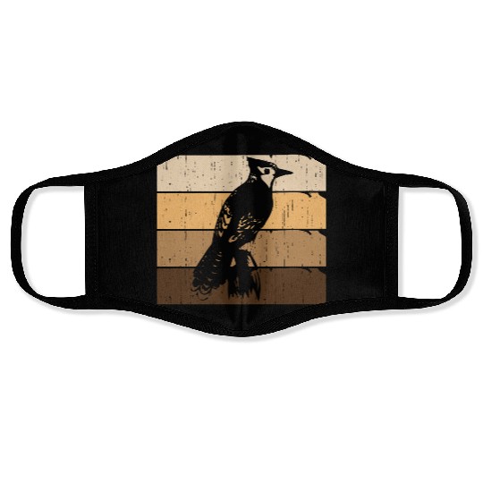 Bird Woodpecker Art Budgie Hummingbird Parrot Face Masks