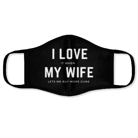 I Love My Wife Face Masks