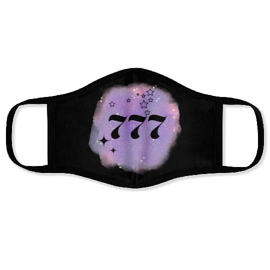 Angel Number 777 Numerology Purple Face Masks