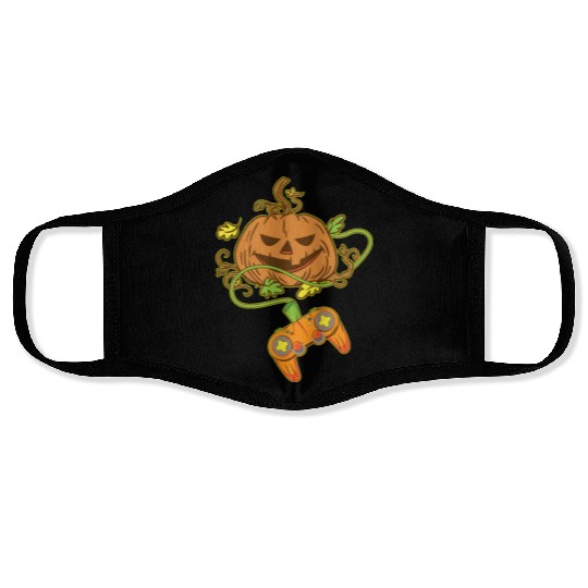 Halloween Jack O Lantern Video Game Controller Face Masks