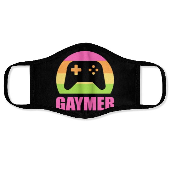 Gaymer Gamer And Nerd Gift Face Masks