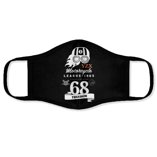 Freedom motorcycle league Face Masks