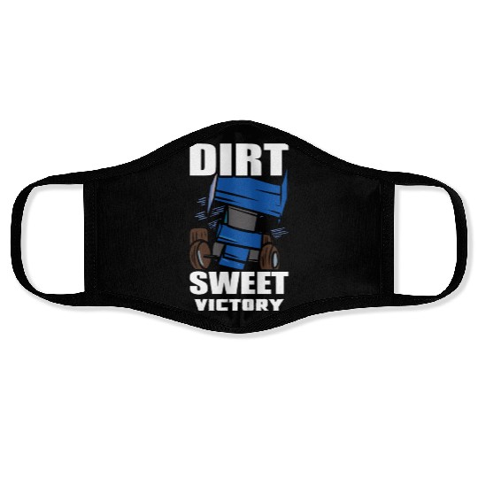 Sprint Car Mom Dirt Track Racing Racing Race Day Face Masks