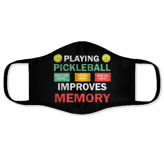 Playing Pickleball improves memory Pickleball Face Masks