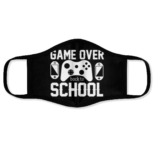 Funny Game Over Teacher Student Back To School Face Masks