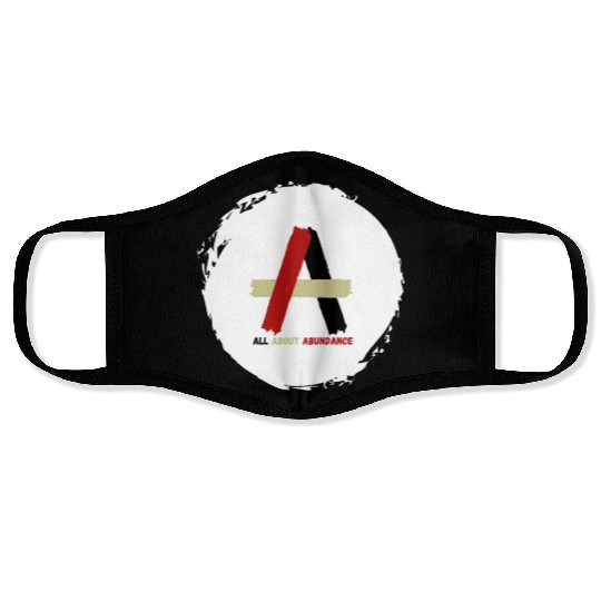 Gold Luxury Business Logo 2 Face Masks