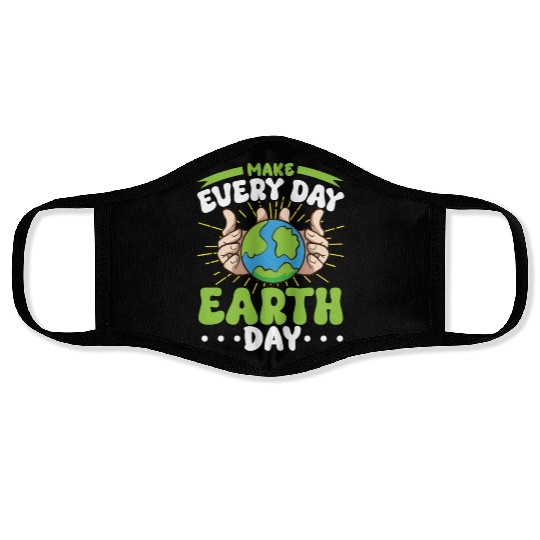 Climate Change Environmental Earth Day Planet Face Masks