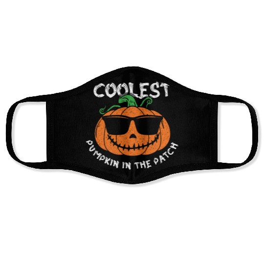 Coolest Pumpkin Kid Cool Lazy Creepy Halloween Face Masks