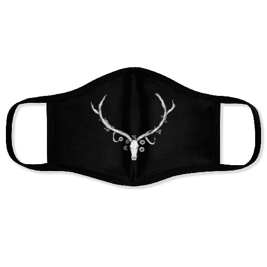 deer skull Face Masks