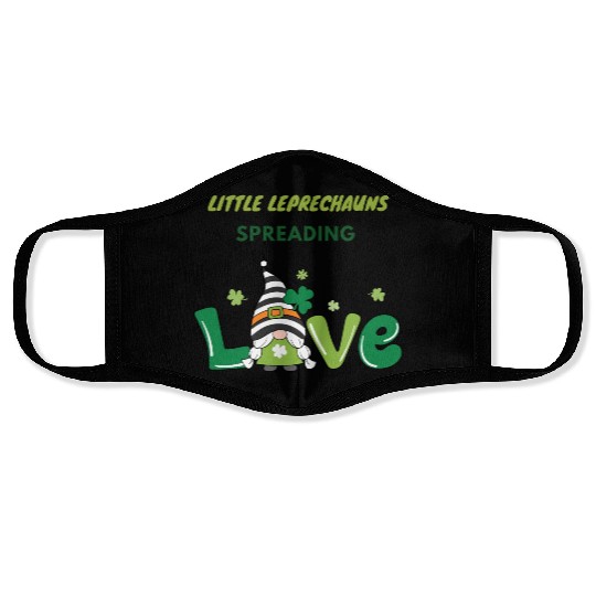 Cute NICU St. Patrick's design Face Masks