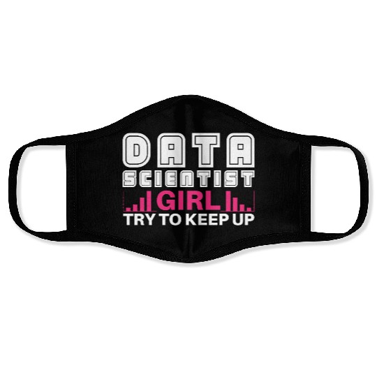 Data Scientist Girl Joke Analyst Science Statistic Face Masks