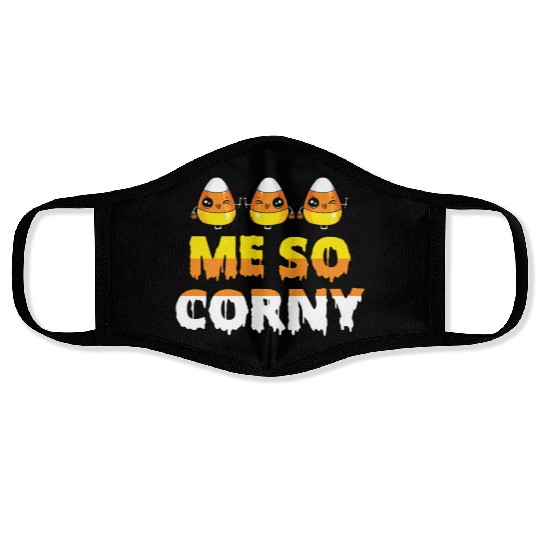 Me So Corny Candy Corn Funny Halloween Face Masks
