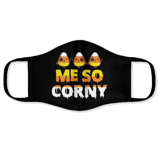 Me So Corny Candy Corn Funny Halloween Face Masks
