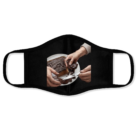 spread love design Face Masks