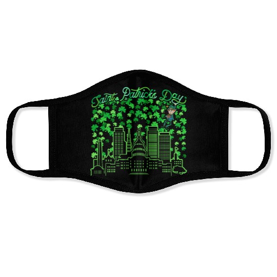 Saint Patrick's Day Washington DC Face Masks