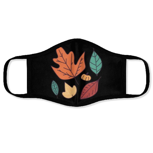 Fall Leaves Embrace the Beauty of Autumn Face Masks