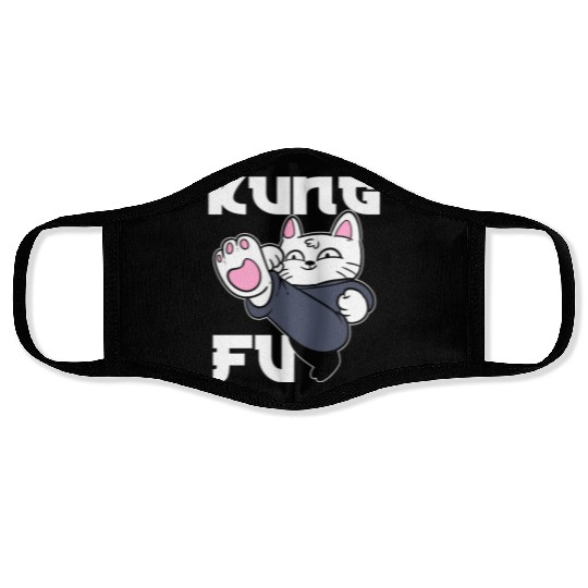 Kung Fu Cat Cat Mom Face Masks