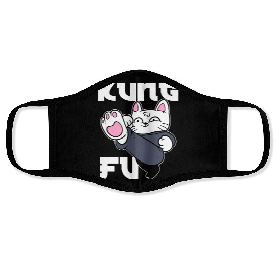 Kung Fu Cat Cat Mom Face Masks