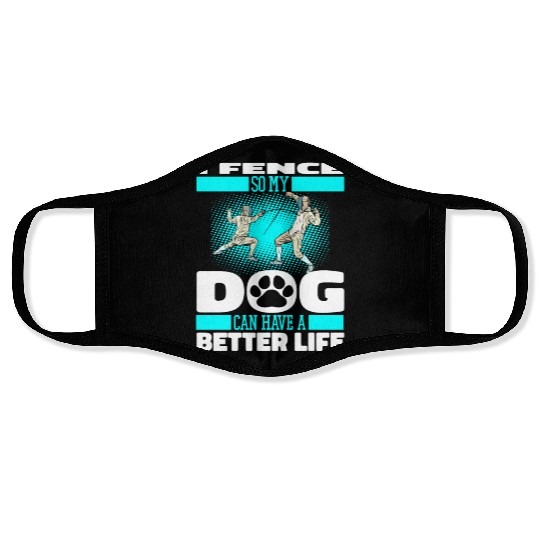 Fencing Fencer Dog Face Masks