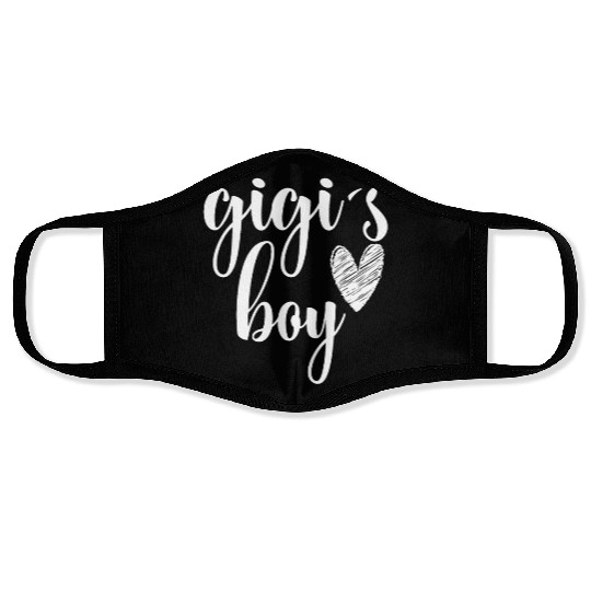 Funny Matching Gigi Boy for Grandma Whit Boy Face Masks