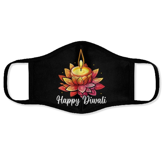 Happy Diwali Diwali Festival Indian Hindu Hinduism Face Masks