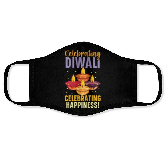 Happy Diwali Diwali Festival Indian Hindu Hinduism Face Masks