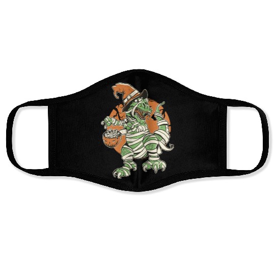 Halloween t-rex mummy Face Masks