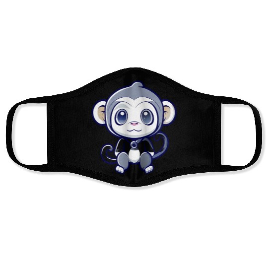 cute monkey Face Masks