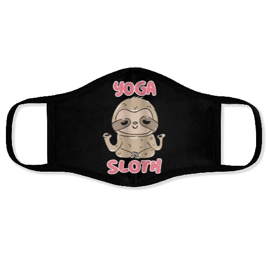 Sloth Yoga Face Masks