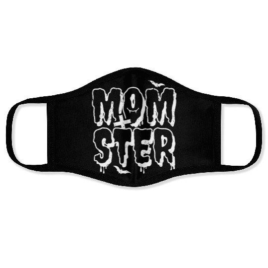 Momster Halloween Costume Mom Mama Women Face Masks