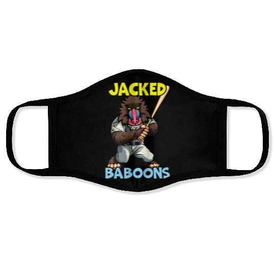 Baboon Monkey Lover Wildlife Animal Zookeeper Face Masks