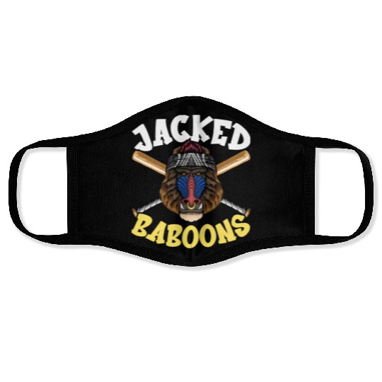 Baboon Monkey Lover Wildlife Animal Zookeeper Face Masks