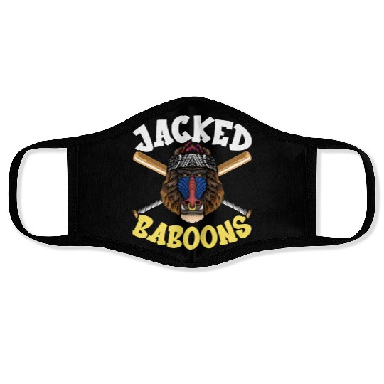 Baboon Monkey Lover Wildlife Animal Zookeeper Face Masks