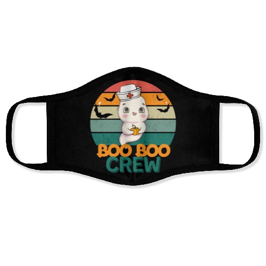 Boo Boo Crew Ghost Halloween Paramedic Nurse Ghost Face Masks