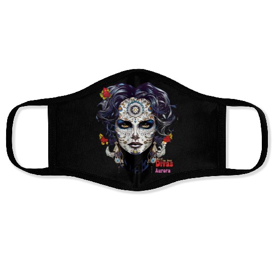 Day of the Dead Divas - Aurora Face Masks