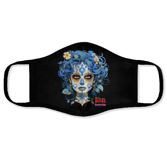 Day of the Dead Divas - Esmeralda Face Masks