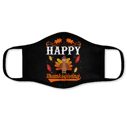 Happy Thanksgiving Face Masks