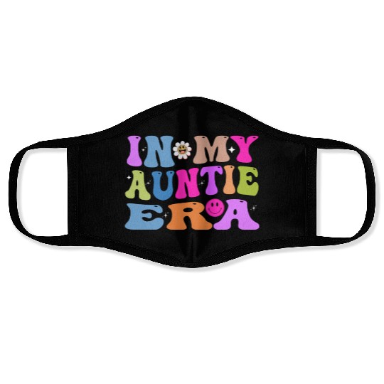 In My Auntie Era Baby Announcement for Aunt Mother Face Masks